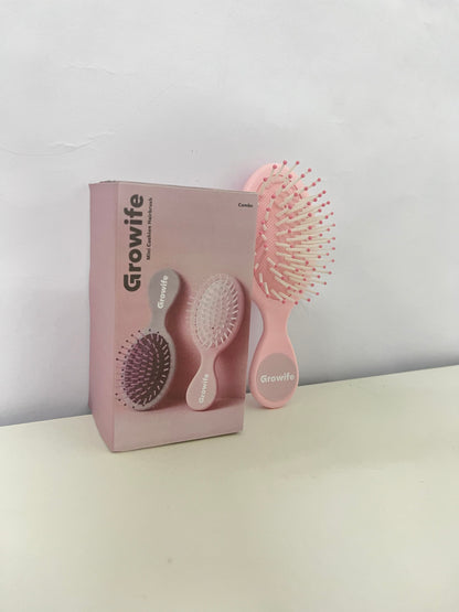 【Growife Mini Cushion Hairbrush】—— Gentle Grooming for Daily Hair Care