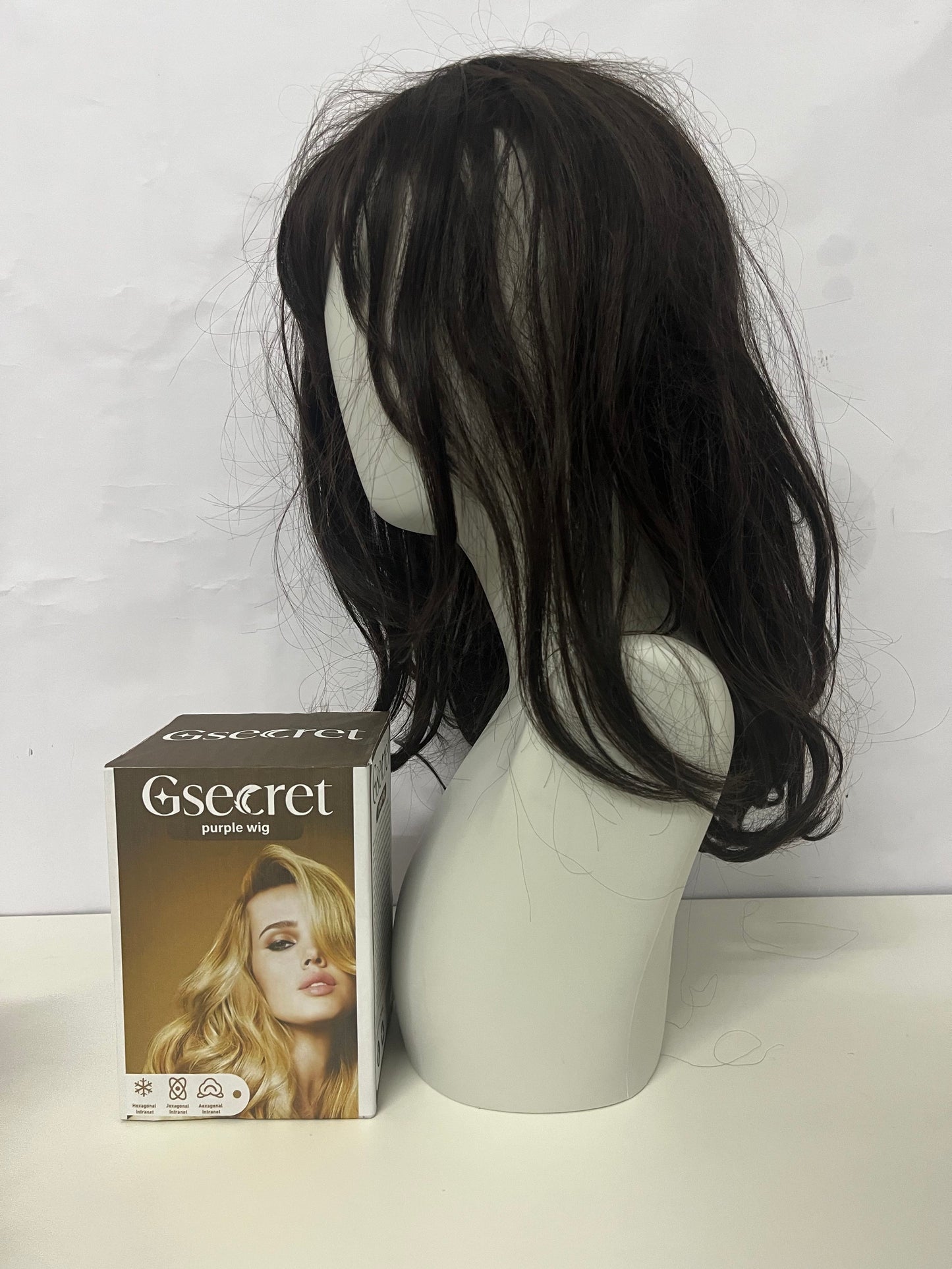 [Gsecret Wigs]——Gsecret Medium-Length Layered Curly Wig - Natural-Looking Clavicle-Length Hairpiece