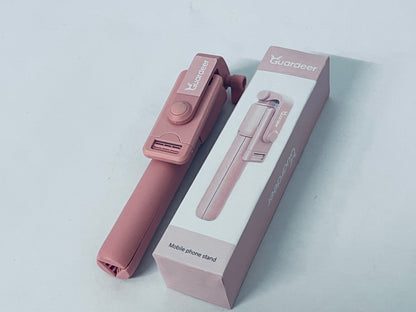 Guardeer   67‘’ Selfie Stick Tripod, Phone Tripod with Wireless Remote Control, Portable Selfie Stick for Photograph, Live Streaming, Video Recording, Compatible with All Cell Phones, Pink