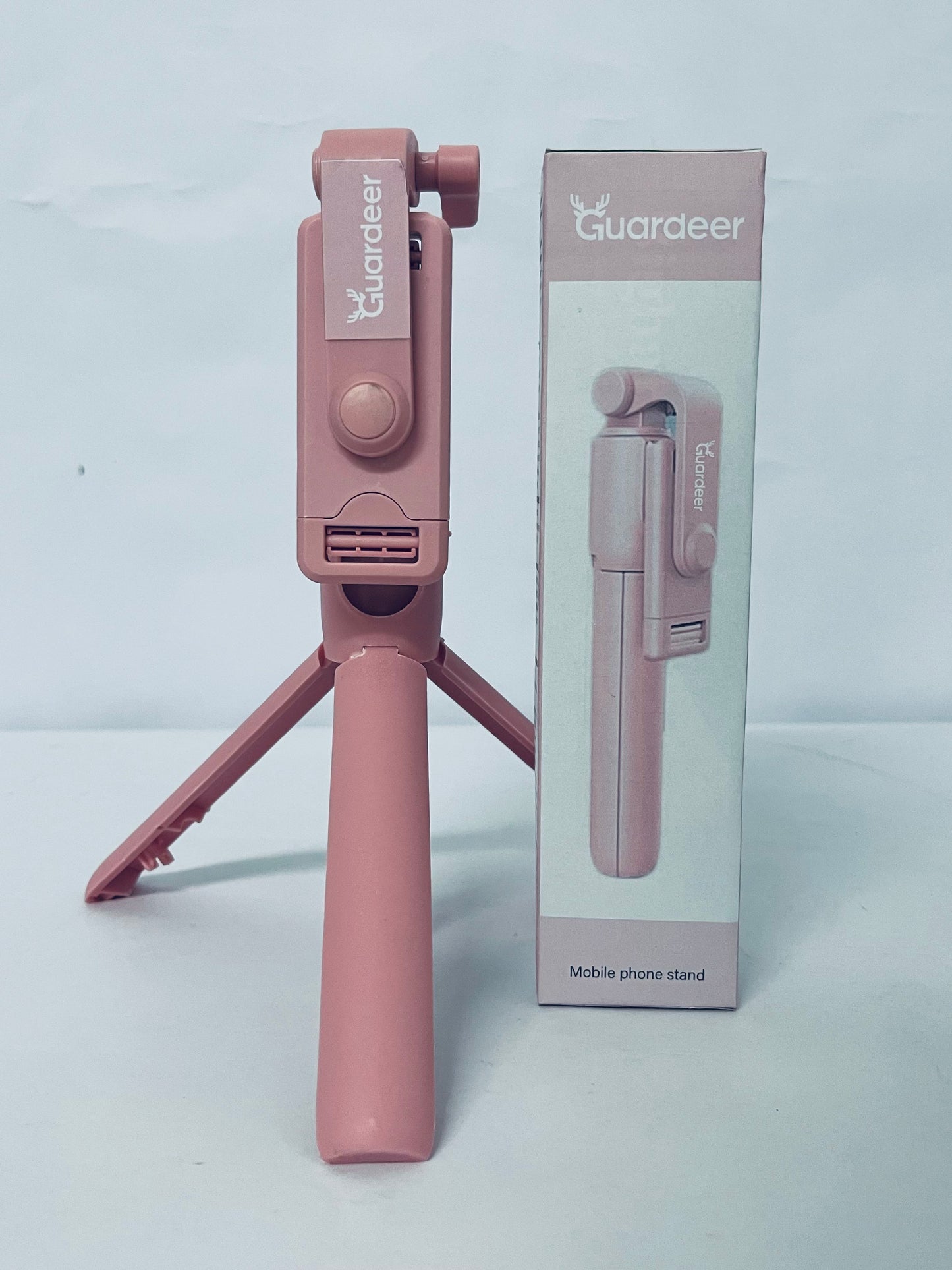 Guardeer   67‘’ Selfie Stick Tripod, Phone Tripod with Wireless Remote Control, Portable Selfie Stick for Photograph, Live Streaming, Video Recording, Compatible with All Cell Phones, Pink