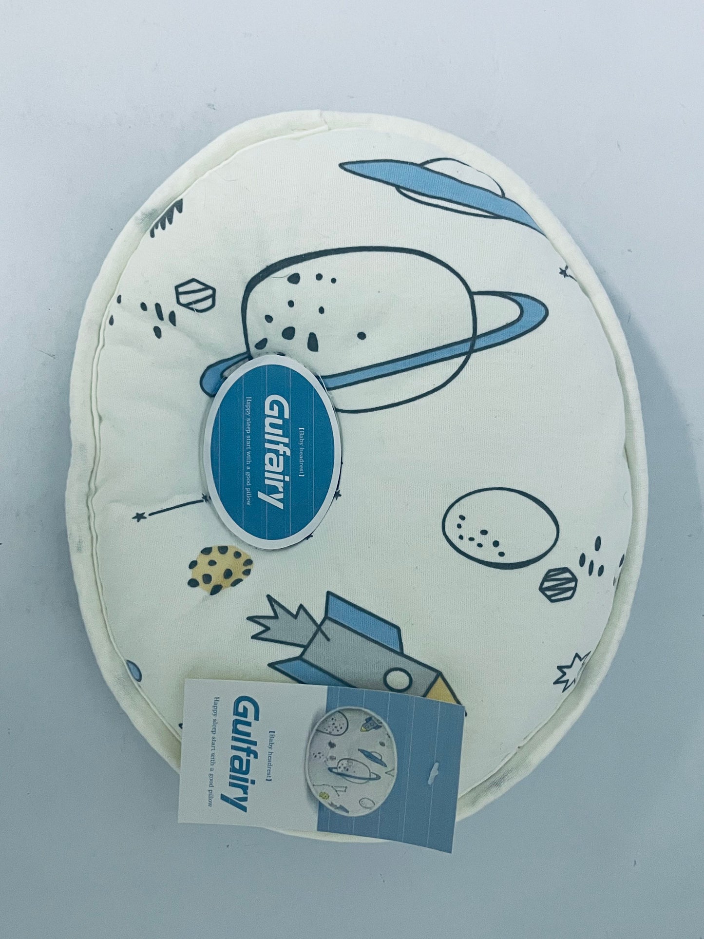 Gulfairy  Baby Pillow,Cute Cartoon Bear Soft and Cozy Shaping Pillow, Breathable Bedding Set for Infants for Small Boys and Girls Prevent Flat Head