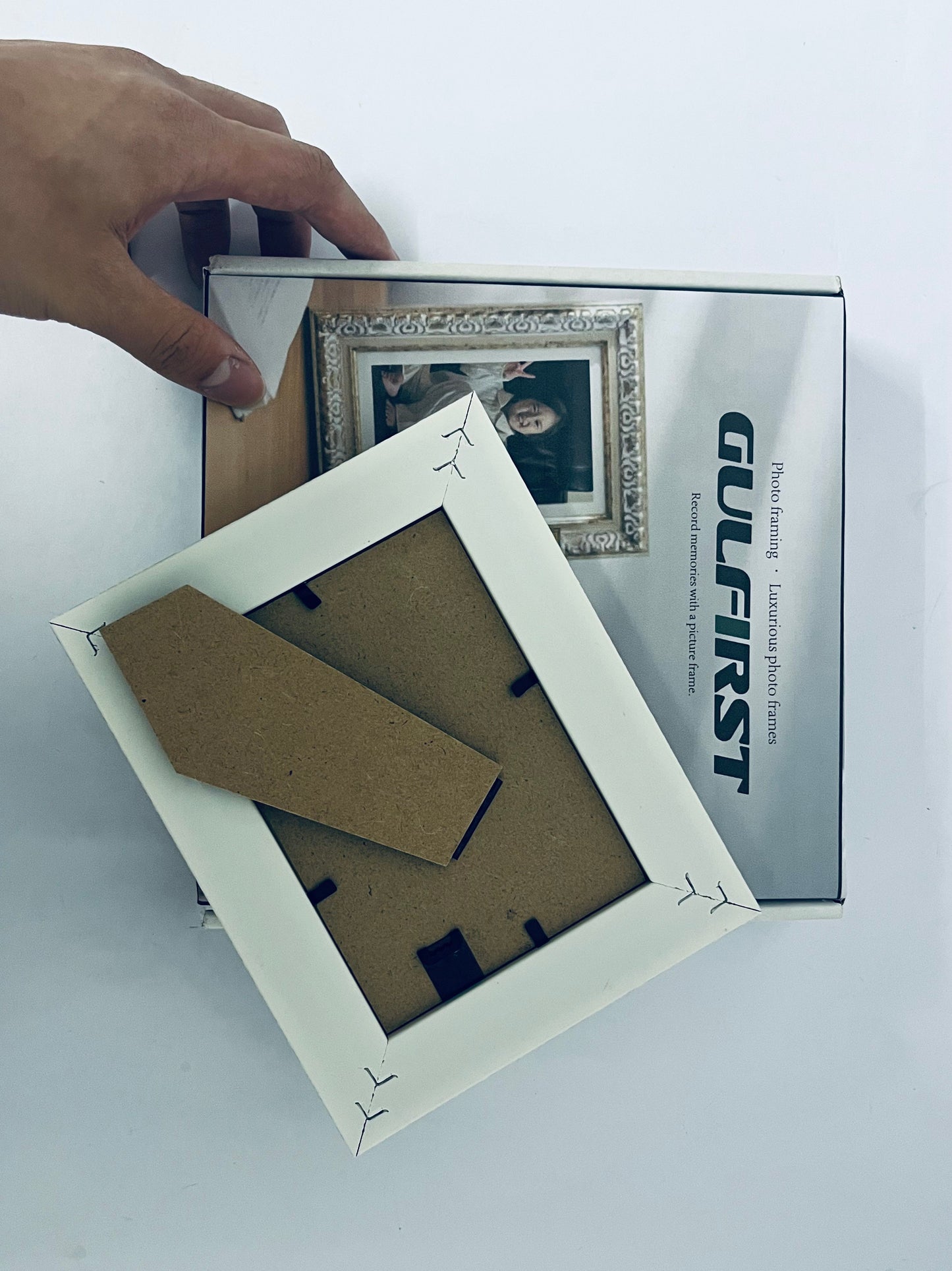 GULFIRST Picture frames Ornate Design Golden patterned border - Wall Hanging or Tabletop Great for Pictures/Diplomas/Prints