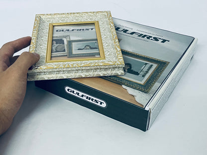 GULFIRST Picture frames Ornate Design Golden patterned border - Wall Hanging or Tabletop Great for Pictures/Diplomas/Prints