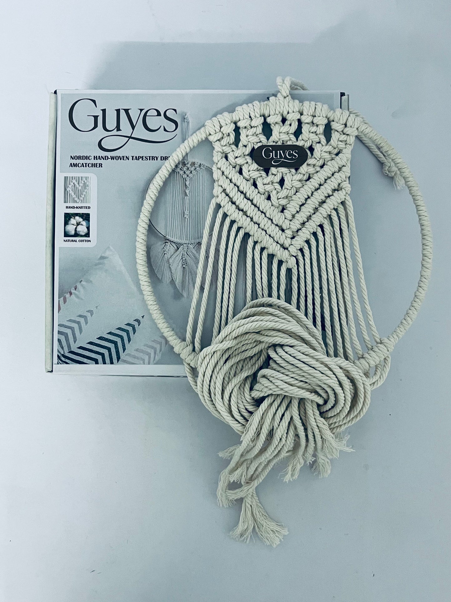 Guyes Large Dream Catcher Macrame Boho Wall Hanging Decor Woven Feather Tassels Dreamcatcher Decoration for Teen Girl Room Nursery Bedroom Dorm Chic Gift, 36" L x 13" W