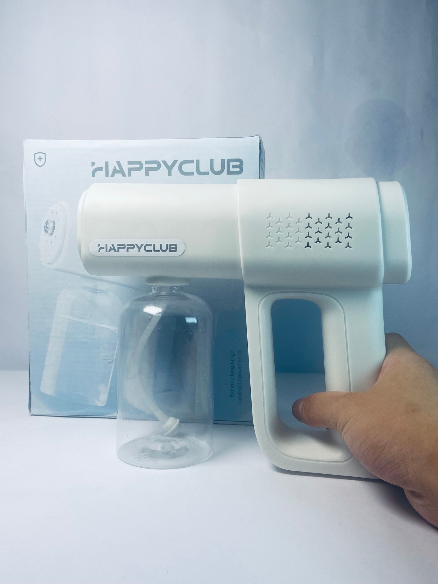 HAPPYCLUB Nano Spray Gun - Cordless Nano Sprayer for Cleaning - Portable Misting Tool for Home & Garden - Hydrating Mist Gun for Plants - Lightweight Handheld Nano Spray Machine (380ml)
