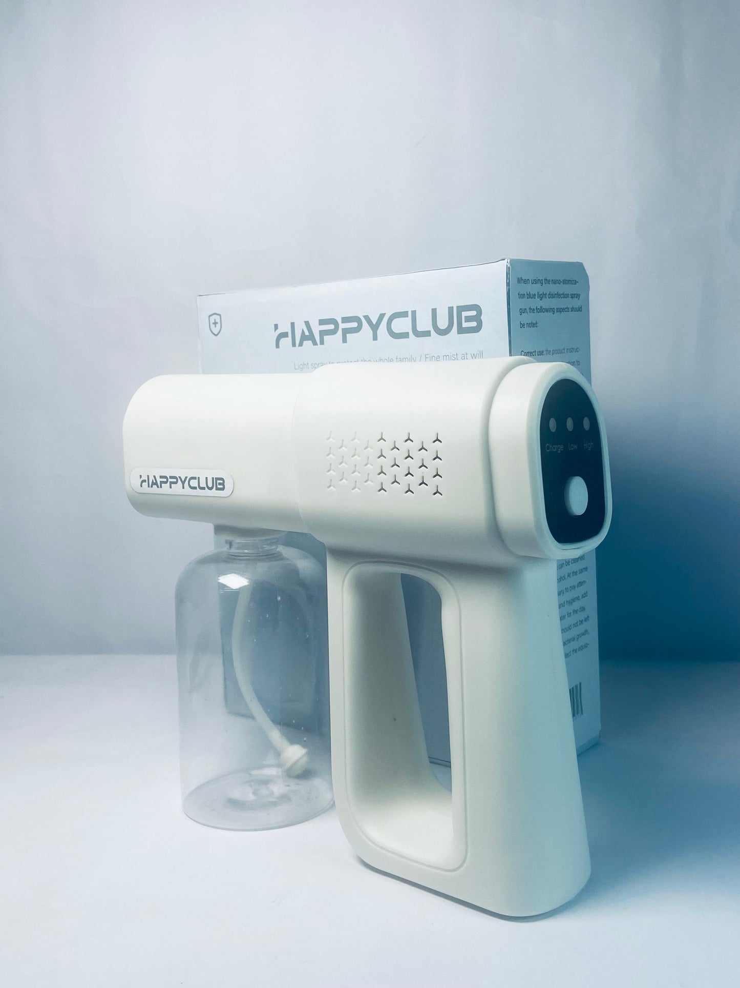 HAPPYCLUB Nano Spray Gun - Cordless Nano Sprayer for Cleaning - Portable Misting Tool for Home & Garden - Hydrating Mist Gun for Plants - Lightweight Handheld Nano Spray Machine (380ml)