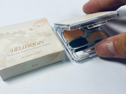 HELLORIGIN Eye Enhancer,Night Sky,Eyeshadow Quad,Easy to Wear,Clean & Vegan,Talc-Free,Matte & Shimmer Finishes,Smudge-Proof
