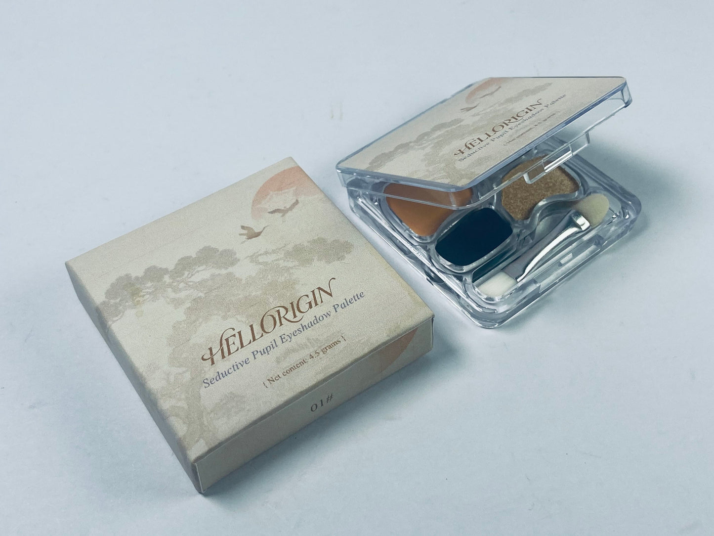 HELLORIGIN Eye Enhancer,Night Sky,Eyeshadow Quad,Easy to Wear,Clean & Vegan,Talc-Free,Matte & Shimmer Finishes,Smudge-Proof