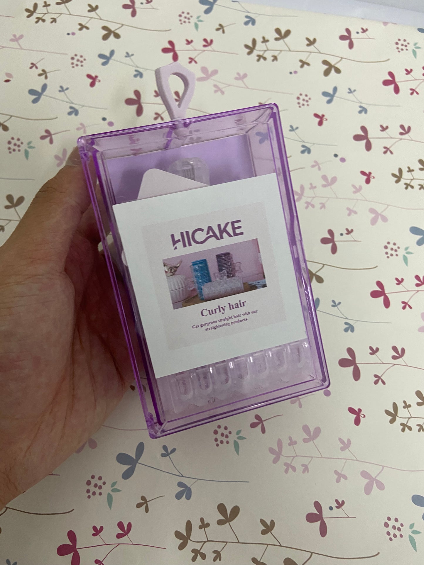 HICAKE Non-electric hair rollers 2pcs/set Purple Hair Curling Clips,Portable Bangs and Hair Curlers, Natural Fluffy Curling Clips for DIY Styling,Styling Tools