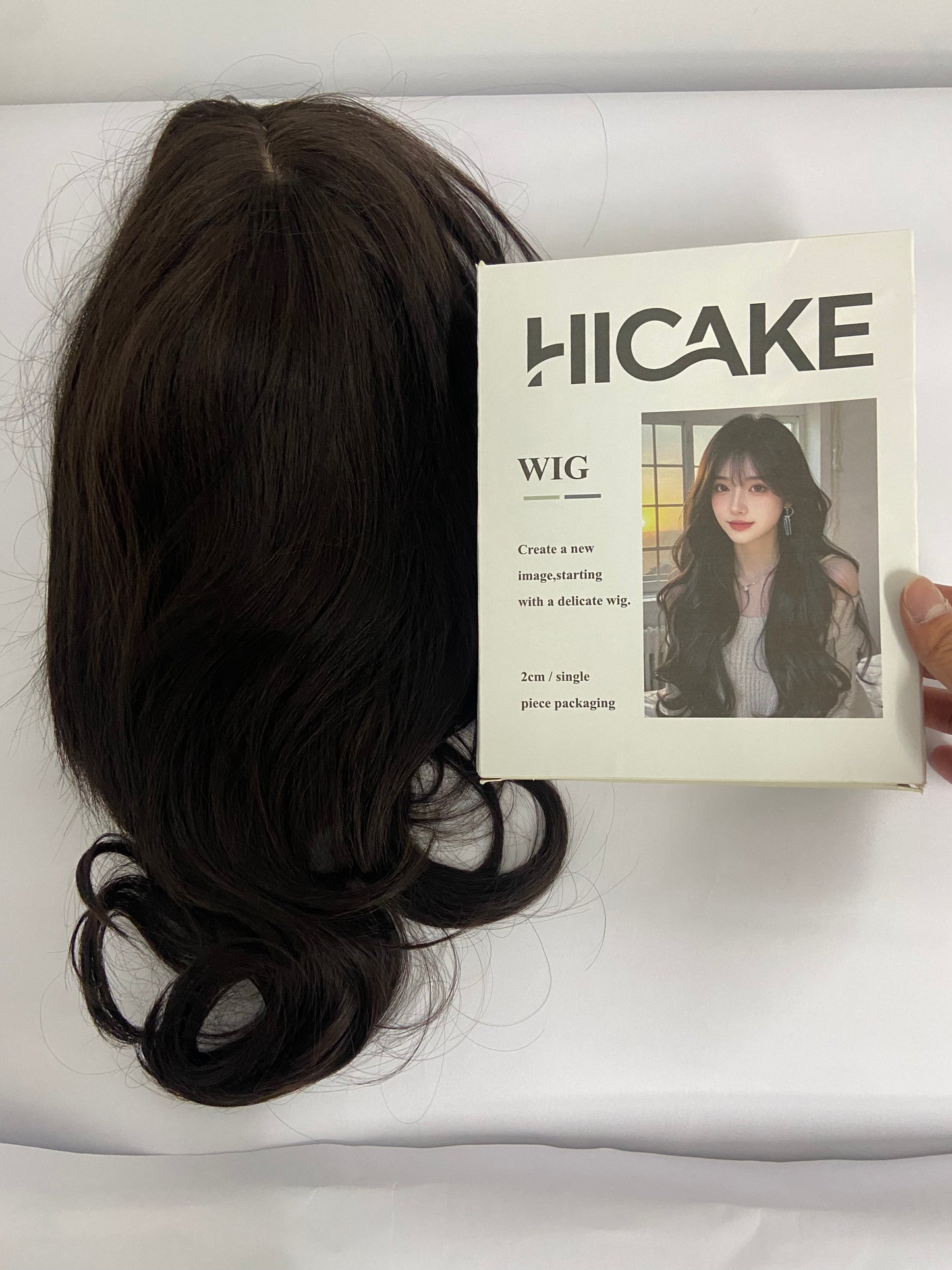 HICAKE Wigs Long Black Straight Hair Wig with Bangs Synthetic High Temperature Fiber Wig for Women