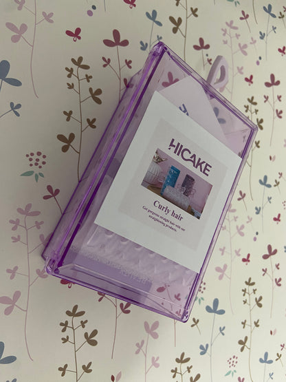 HICAKE Non-electric hair rollers 2pcs/set Purple Hair Curling Clips,Portable Bangs and Hair Curlers, Natural Fluffy Curling Clips for DIY Styling,Styling Tools