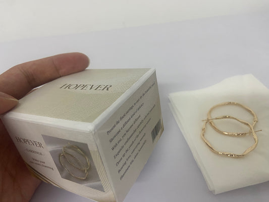 HOPEVER Gold  Earrings Steling Silver Post Hoops Earrings For Women Hollow Tube Hoops Earrings Thick Gold Hoop Earrings Hypoallergenic Lightweight Gold Hoop Large Earrings