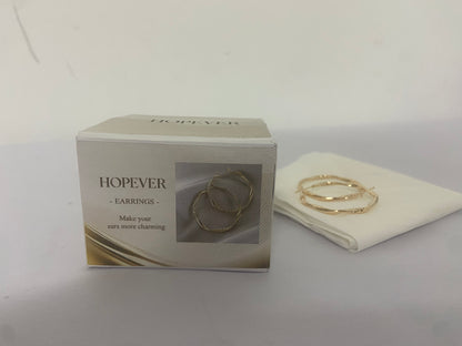 HOPEVER Gold  Earrings Steling Silver Post Hoops Earrings For Women Hollow Tube Hoops Earrings Thick Gold Hoop Earrings Hypoallergenic Lightweight Gold Hoop Large Earrings