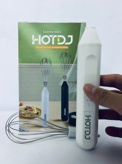 HOTDJ Electric egg beaters Handheld Mixers, USB Rechargable Handheld Eggs Beater Cordless Electric Food Mixers Detachable Milk Frothers Kitchen Tool