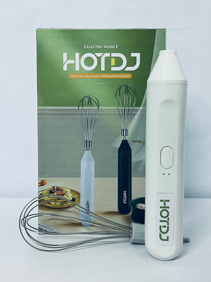 HOTDJ Electric egg beaters Handheld Mixers, USB Rechargable Handheld Eggs Beater Cordless Electric Food Mixers Detachable Milk Frothers Kitchen Tool