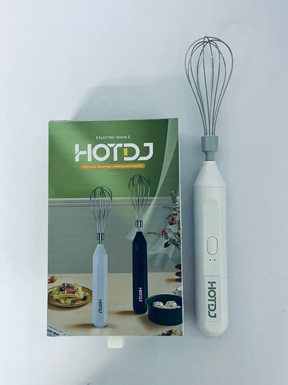 HOTDJ Electric egg beaters Handheld Mixers, USB Rechargable Handheld Eggs Beater Cordless Electric Food Mixers Detachable Milk Frothers Kitchen Tool