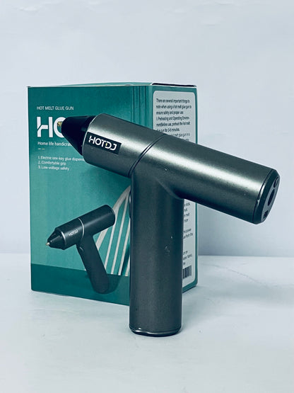 HOTDJ  Compact Mini Size High-Temperature Hot Glue Gun - Ideal for Crafting - Black