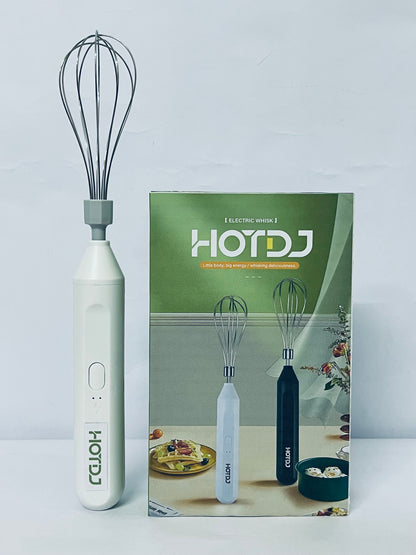 HOTDJ Electric egg beaters Handheld Mixers, USB Rechargable Handheld Eggs Beater Cordless Electric Food Mixers Detachable Milk Frothers Kitchen Tool