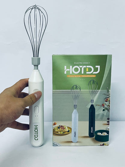 HOTDJ Electric egg beaters Handheld Mixers, USB Rechargable Handheld Eggs Beater Cordless Electric Food Mixers Detachable Milk Frothers Kitchen Tool
