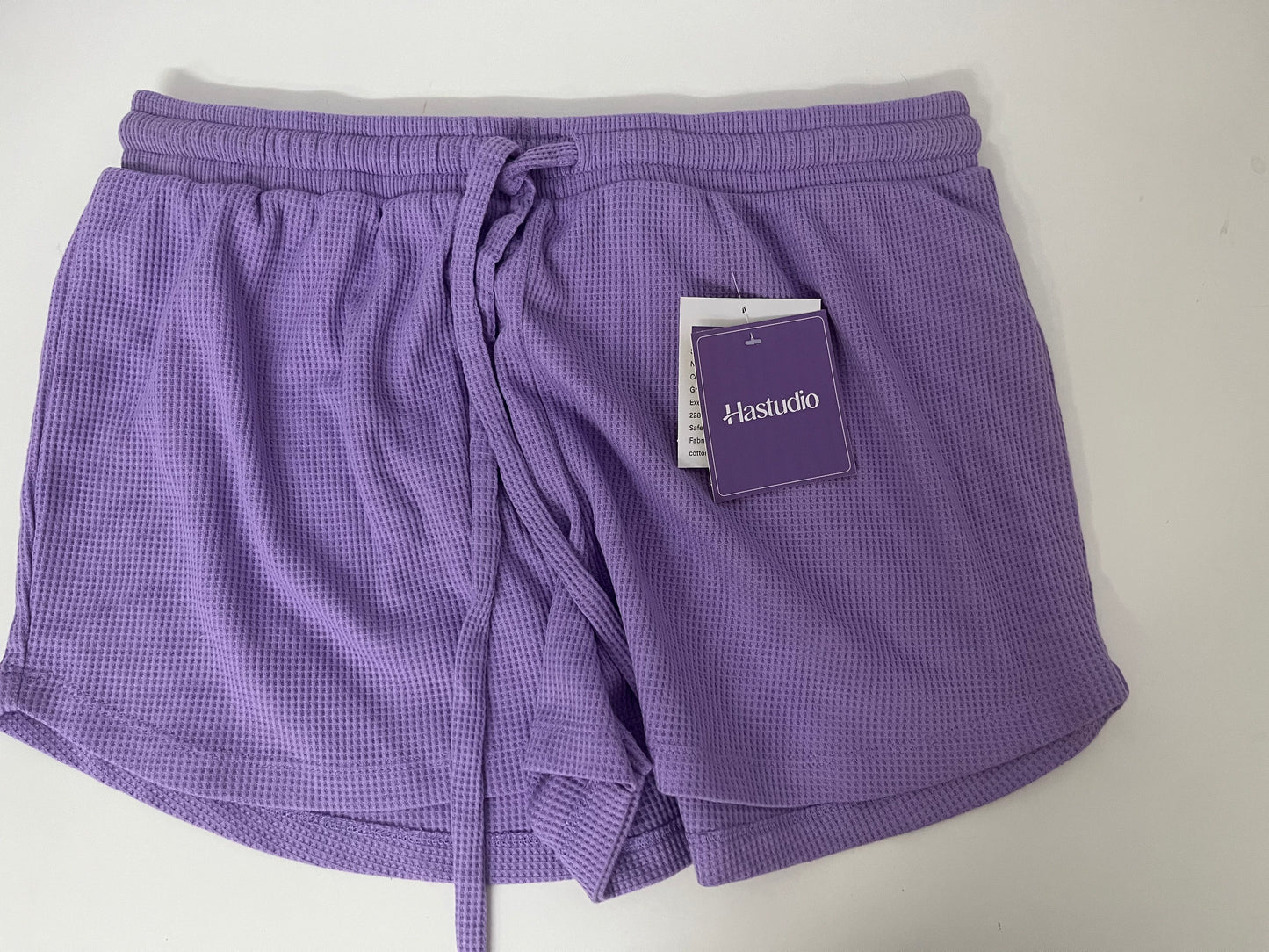 Hastudio Waffle Knit Purple Casual Shorts - The Perfect Blend of Comfort and Style