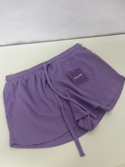 Hastudio Waffle Knit Purple Casual Shorts - The Perfect Blend of Comfort and Style