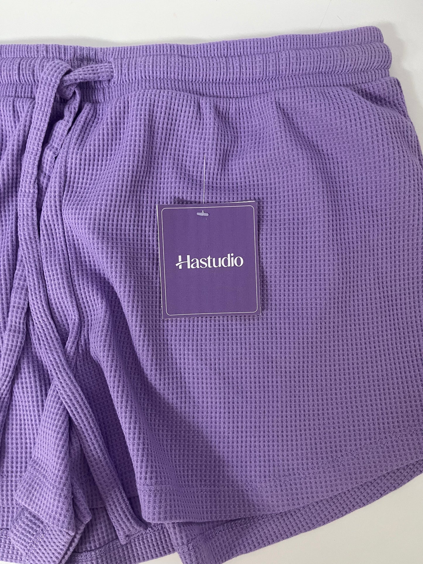 Hastudio Waffle Knit Purple Casual Shorts - The Perfect Blend of Comfort and Style