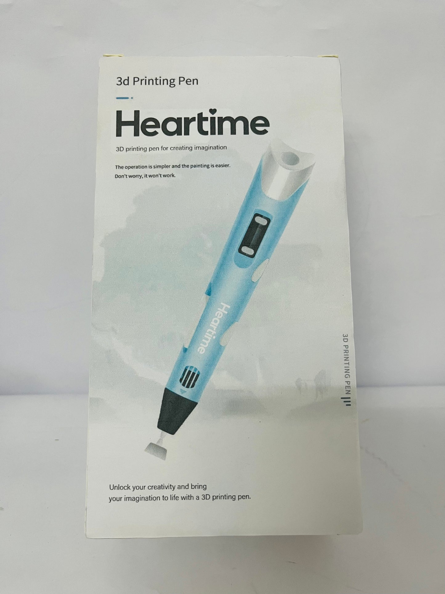 Heartime 3D Pen Kit with Display | All-in-One Bundle Includes Filament, Charger, Stencil Book & Guide for Beginners and Kids