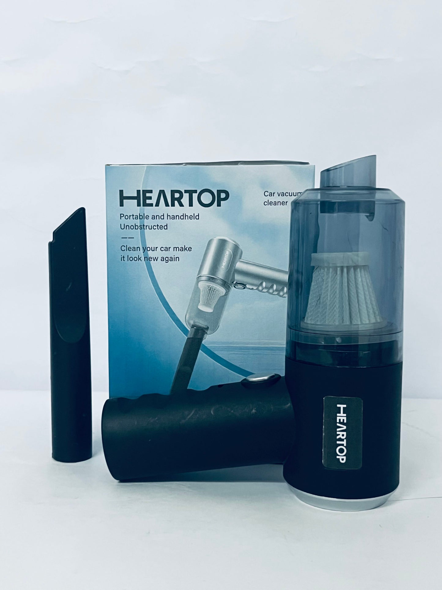 HEARTOP Vacuum Cleaners Pet Vacuum Cleaner Car Vacuum Cleaner Strong Suction Handheld Wire-Less Vacuum Cleaner Blower 2 in 1 Portable Vacuum Cleaner for Car Home Car Vacuum Cleaner for Car