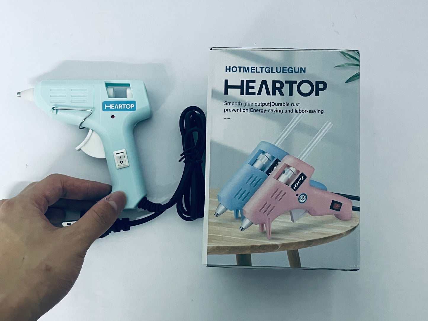 HEARTOP 20W Mini Hot Glue Gun Fast Preheating Hot Glue Gun Kit Small Duty Gluegun for Craft, DIY, Repairs