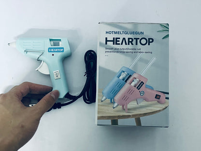 HEARTOP 20W Mini Hot Glue Gun Fast Preheating Hot Glue Gun Kit Small Duty Gluegun for Craft, DIY, Repairs
