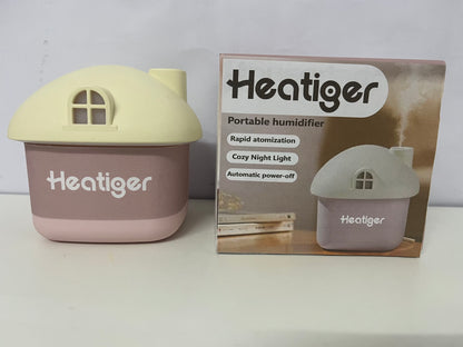 [Heatiger Humidifiers]-Mini House Humidifier - with Night Light Silent High Mist Portable Hydrating Device