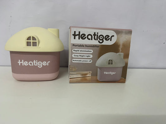[Heatiger Humidifiers]-Mini House Humidifier - with Night Light Silent High Mist Portable Hydrating Device