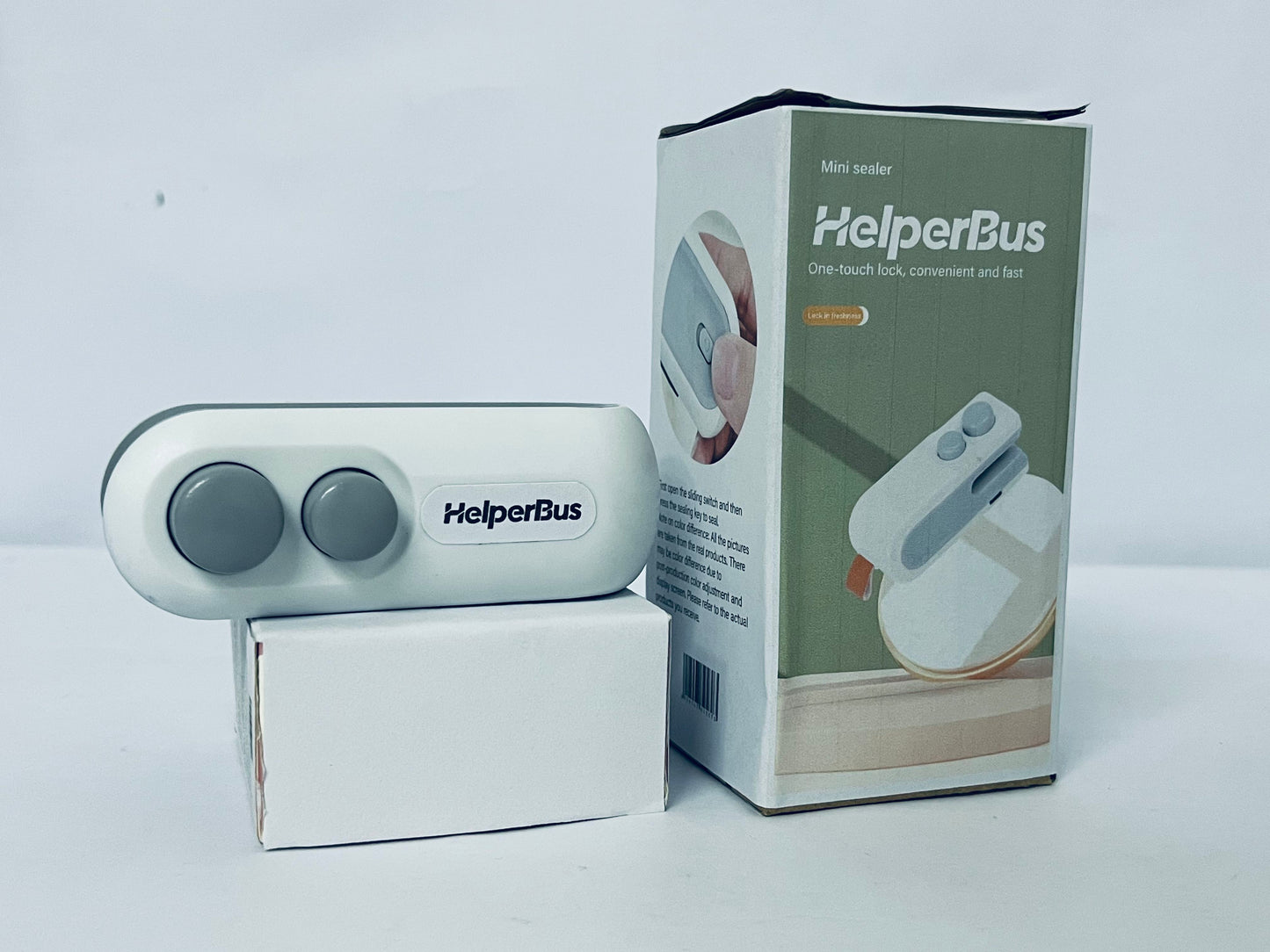 HelperBus Mini Vacuum Sealer Rechargeable Bag Sealer for Food Storage Heat Sealer for Chips Bags,Handheld Vacuum Sealer for Food Preservation