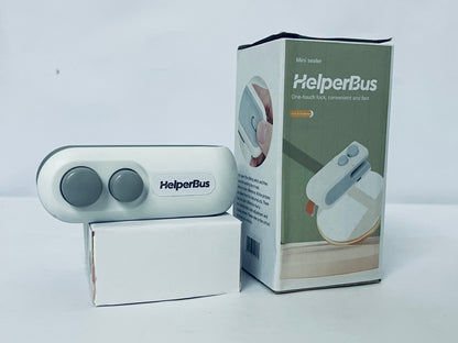 HelperBus Mini Vacuum Sealer Rechargeable Bag Sealer for Food Storage Heat Sealer for Chips Bags,Handheld Vacuum Sealer for Food Preservation