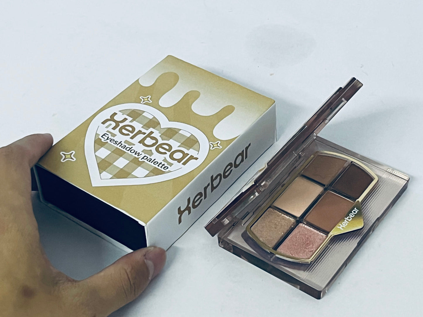 Herbear Eyeshadow palettes 6 Color Eyeshadow Palette Matte & Shimmer Eyeshadows Blendable & Long Lasting Eye Shadow Blendable & Buildable Eye Makeup