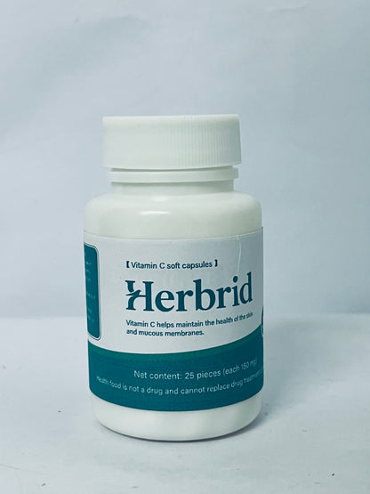 Herbrid Vitamin C - Powerful Antioxidant Immune Support - Sensitive Stomach Vitamins C Capsules Calcium Ascorbate