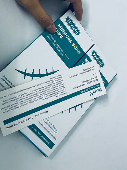 Herbrid Silicone Scar Thicked Sheets, Reuseable Extra Long Scar Strips for Reducing the Appearance of Keloid Bump,Stretch Marks,Burn,Surgical Scar Removal