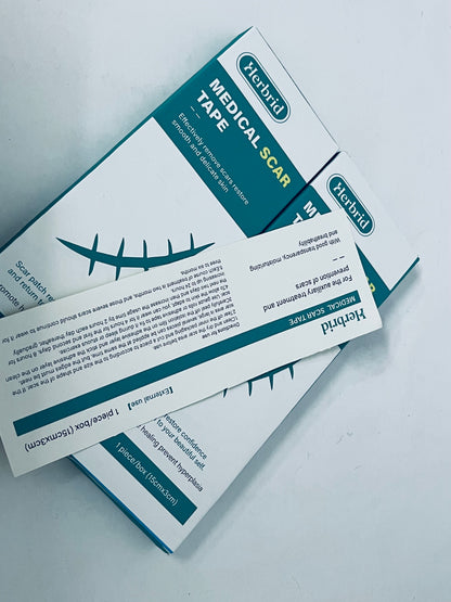 Herbrid Silicone Scar Thicked Sheets, Reuseable Extra Long Scar Strips for Reducing the Appearance of Keloid Bump,Stretch Marks,Burn,Surgical Scar Removal