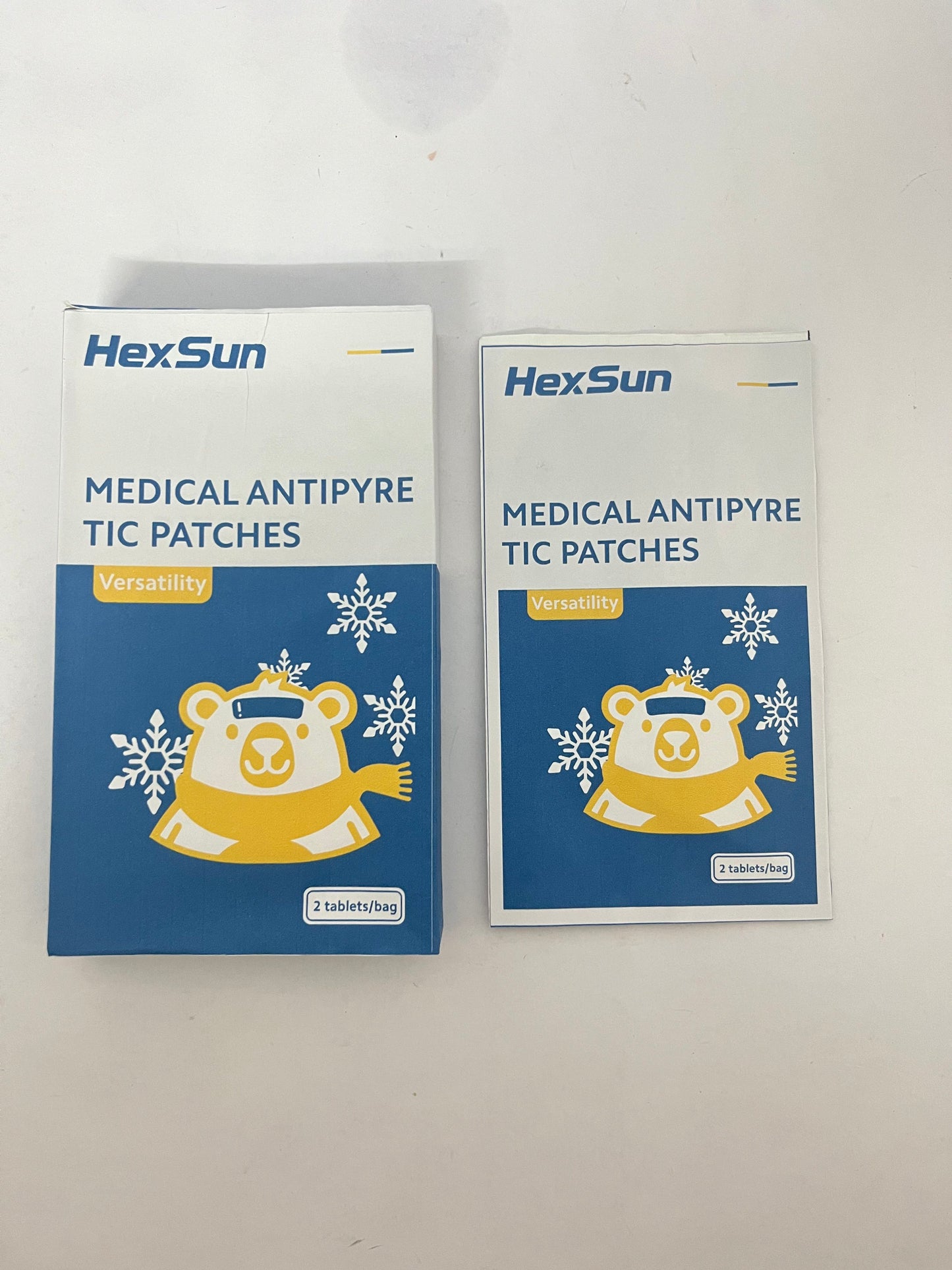 HexSun Fever Patch for Kids, 2 Sheets, Fever Reducer, Baby Cooling Pads, Gel Cool Patch for Fever, Headache Relief