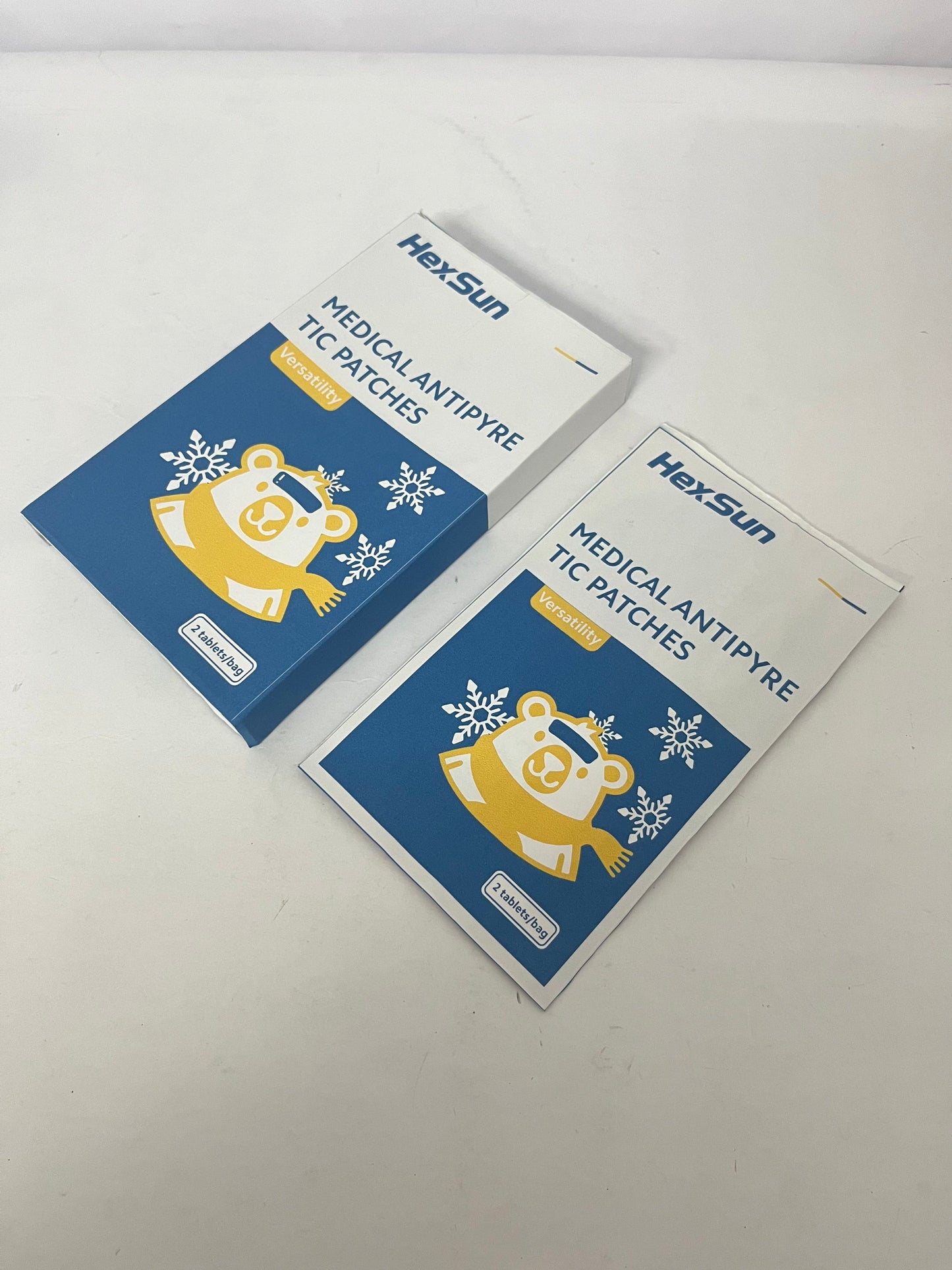 HexSun Fever Patch for Kids, 2 Sheets, Fever Reducer, Baby Cooling Pads, Gel Cool Patch for Fever, Headache Relief