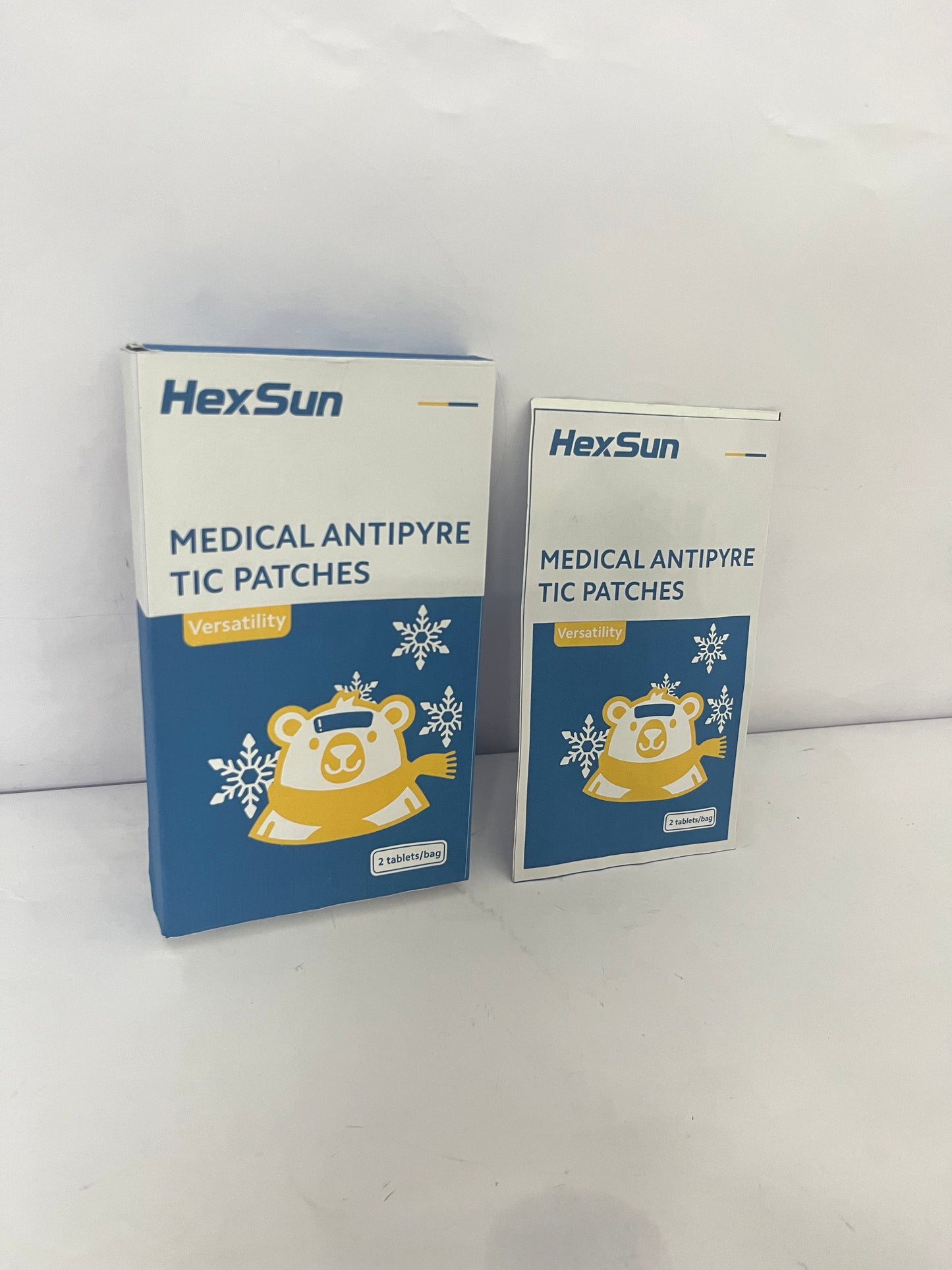 HexSun Fever Patch for Kids, 2 Sheets, Fever Reducer, Baby Cooling Pads, Gel Cool Patch for Fever, Headache Relief