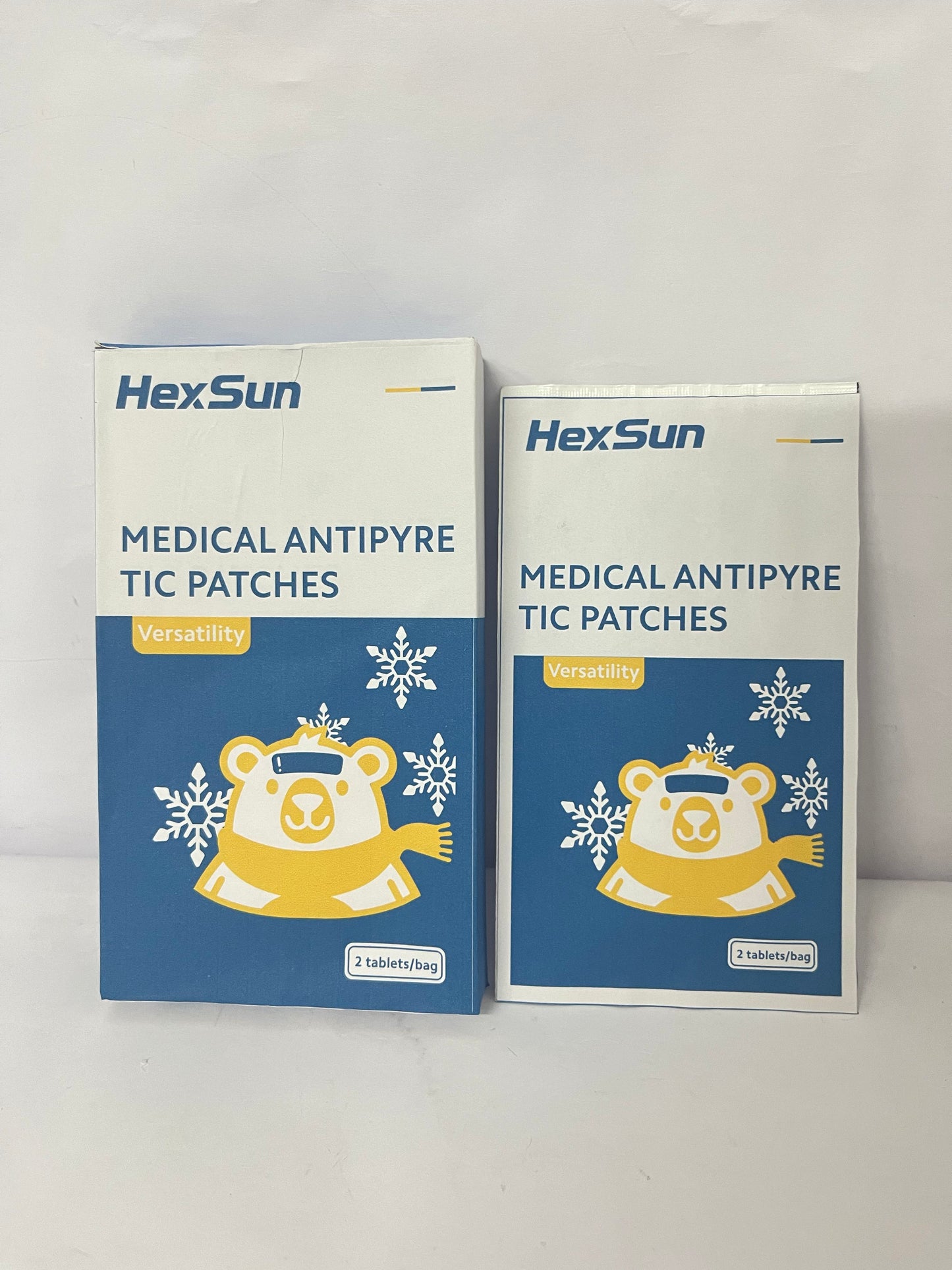 HexSun Fever Patch for Kids, 2 Sheets, Fever Reducer, Baby Cooling Pads, Gel Cool Patch for Fever, Headache Relief