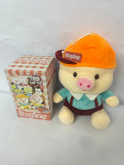 Hexplany Piggy Pig Animal Stuffed toys Figures 1PC Adorable Collectible Pendant for Bags, Modern Home Decoration