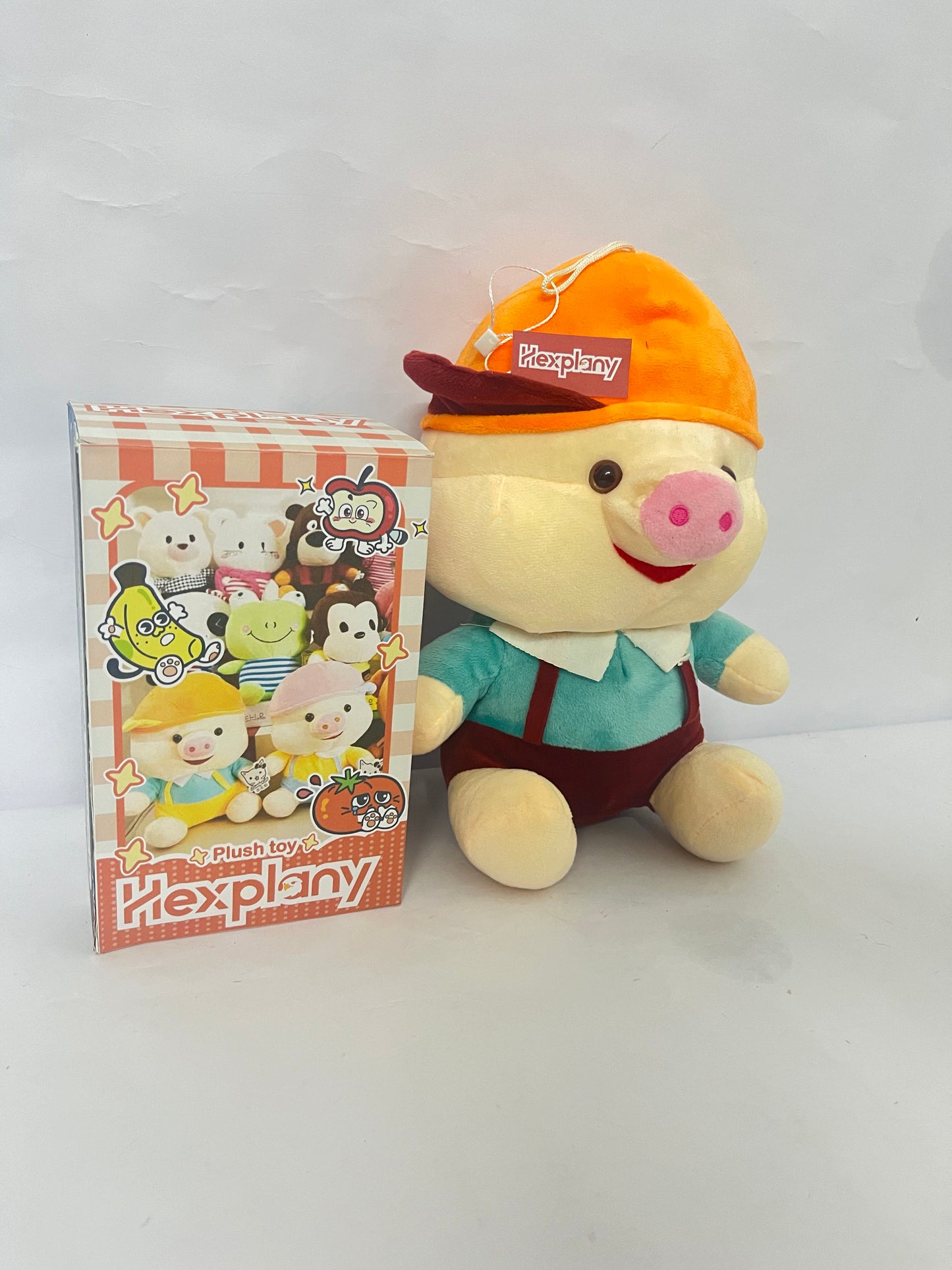 Hexplany Piggy Pig Animal Stuffed toys Figures 1PC Adorable Collectible Pendant for Bags, Modern Home Decoration