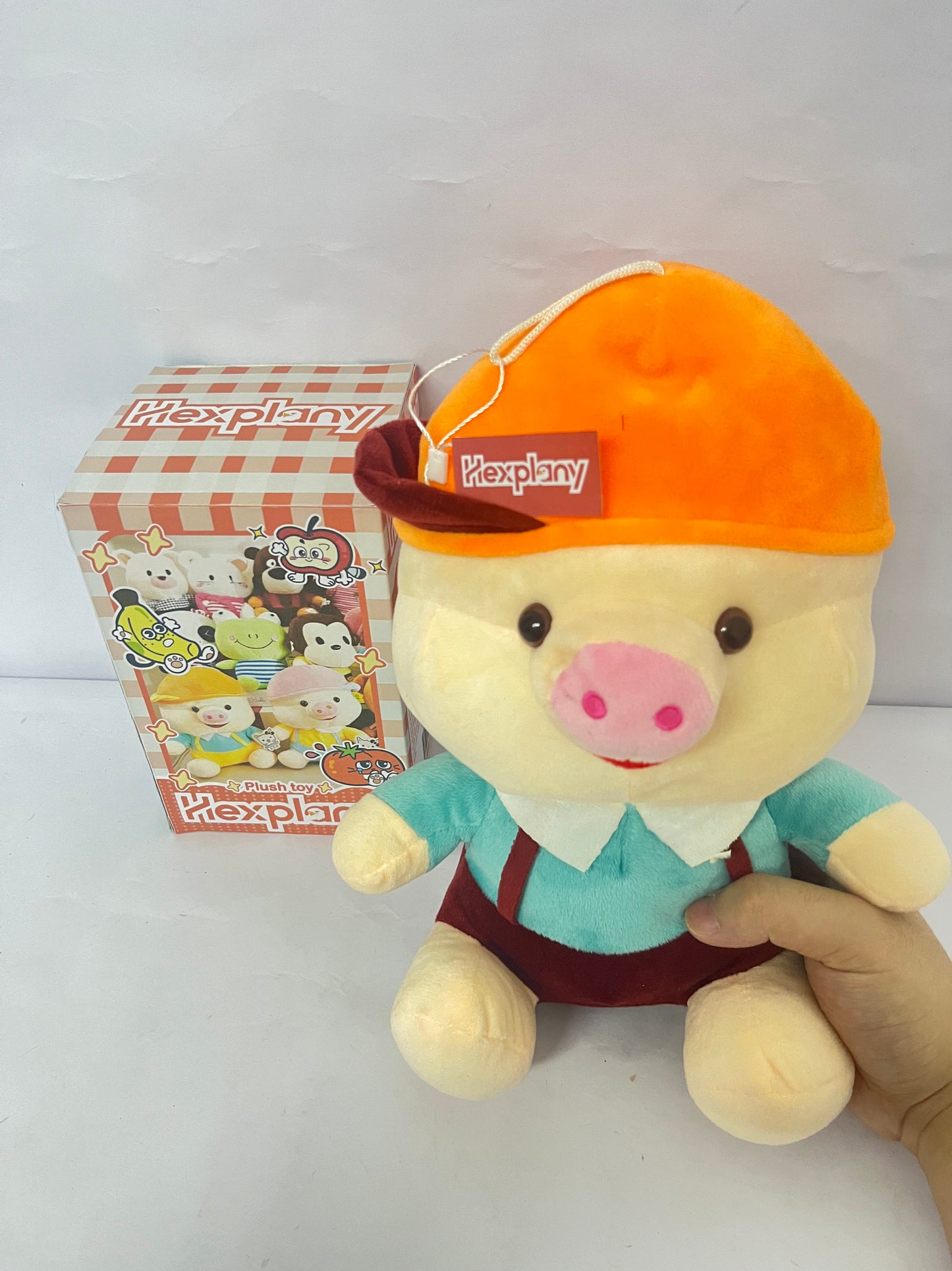 Hexplany Piggy Pig Animal Stuffed toys Figures 1PC Adorable Collectible Pendant for Bags, Modern Home Decoration