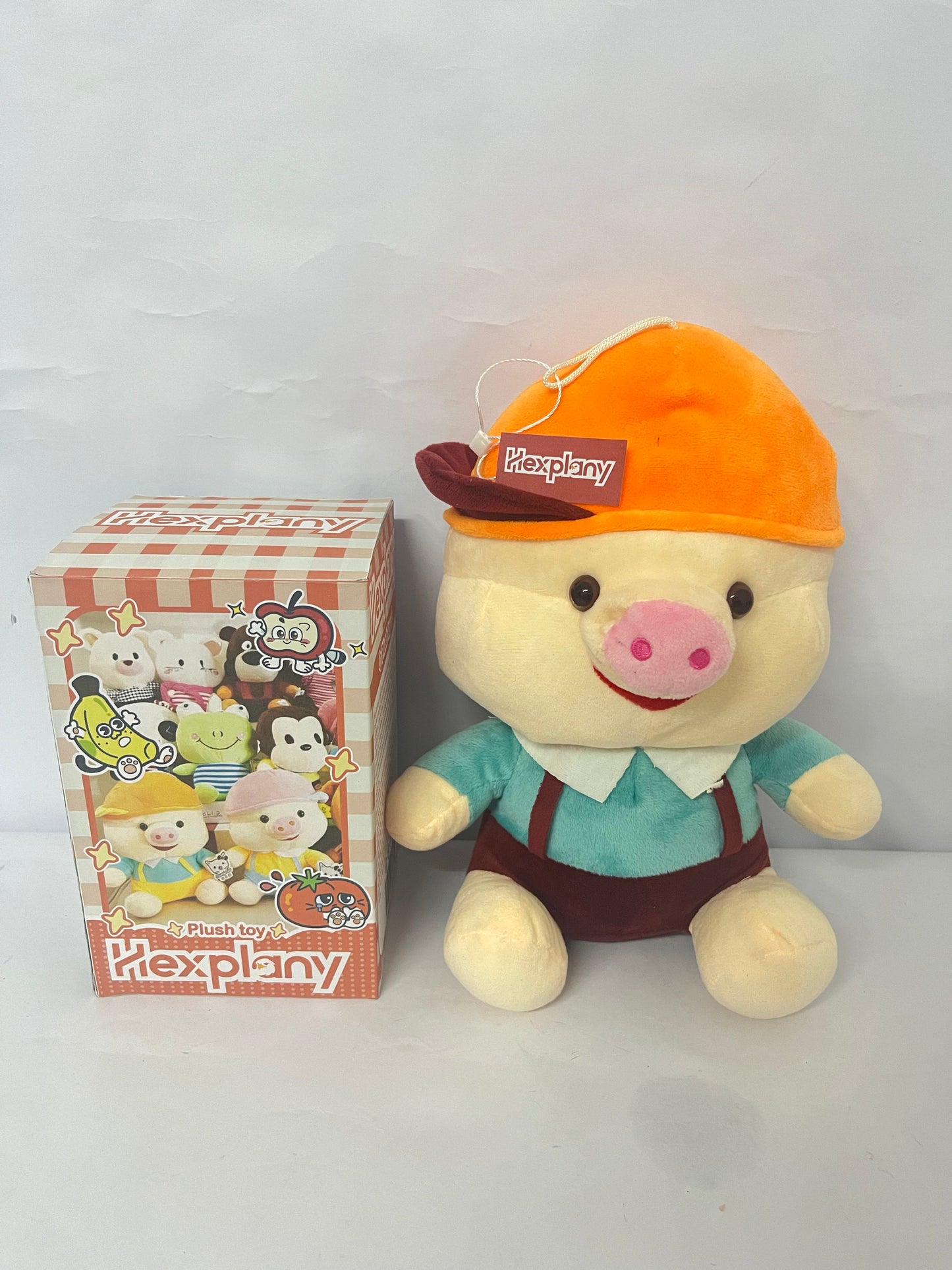 Hexplany Piggy Pig Animal Stuffed toys Figures 1PC Adorable Collectible Pendant for Bags, Modern Home Decoration