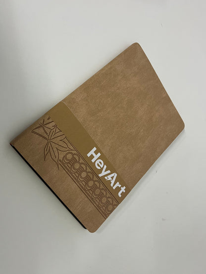 HeyArt Retro Brown Texture Notebook A Textured Writing & Storage Essential