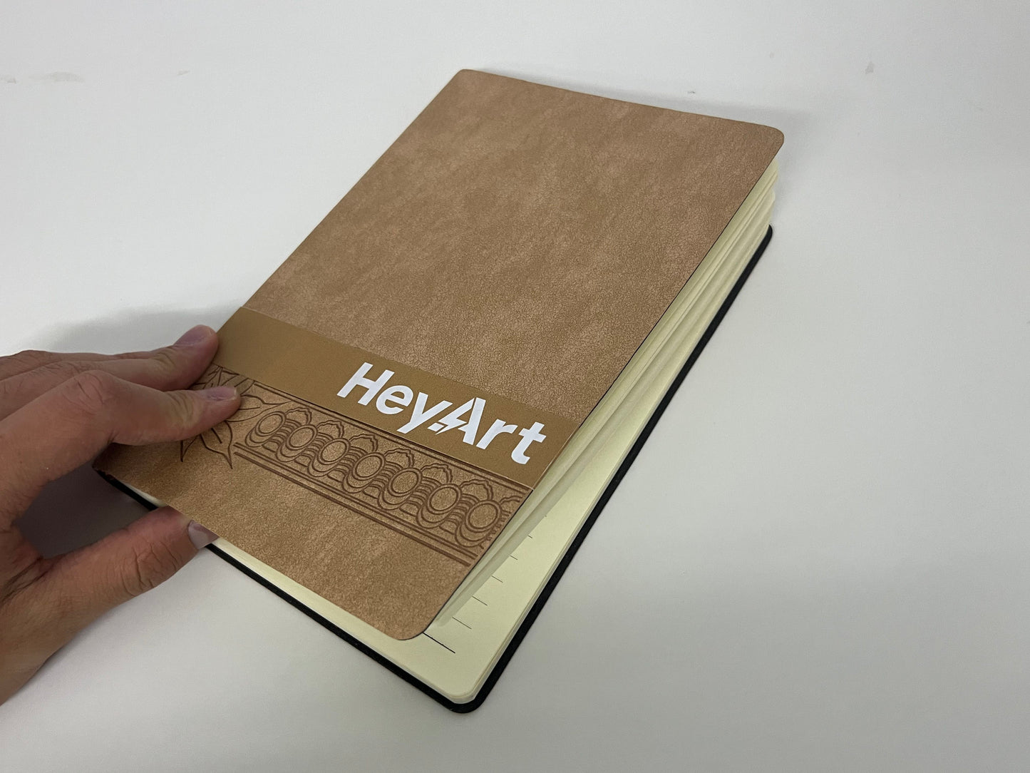 HeyArt Retro Brown Texture Notebook A Textured Writing & Storage Essential