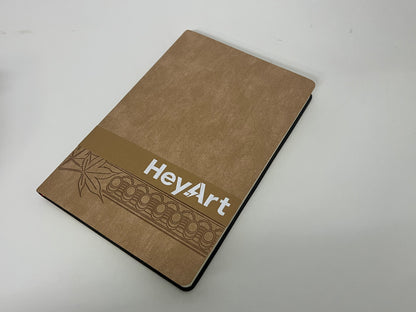 HeyArt Retro Brown Texture Notebook A Textured Writing & Storage Essential