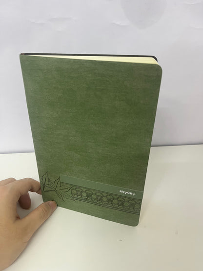 【HeyCity Dark Green Paper Notebook】—— Elegant Companion for Notes & Journals